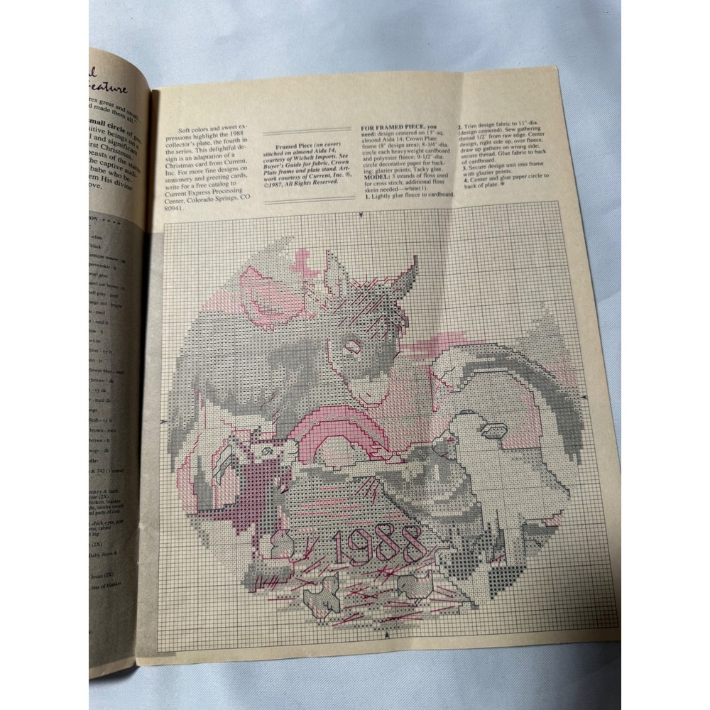 Lot of 7 Vintage Cross Stitch & Country Crafts Magazines 1987-1989 Patterns - Picture 7 of 14